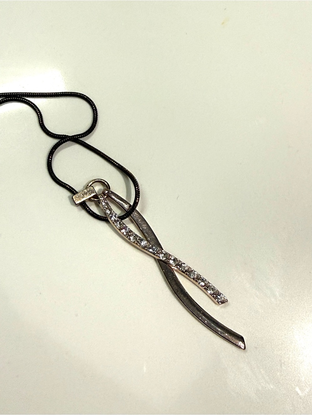 Marks & Spencer Crystal Twist Pendant Necklace